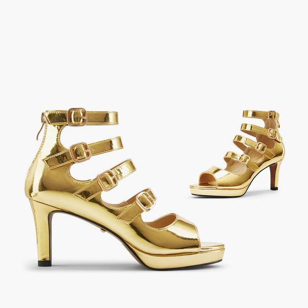 MIZCHI SAMBA GOLD – 7cm heels