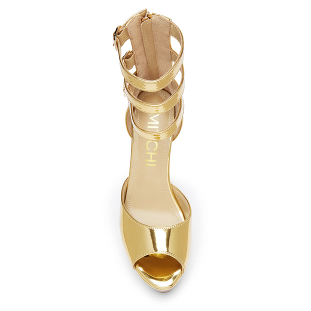 TRINITY - Gold Samba Heels