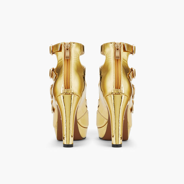 MIZCHI SAMBA GOLD- 10cm heels