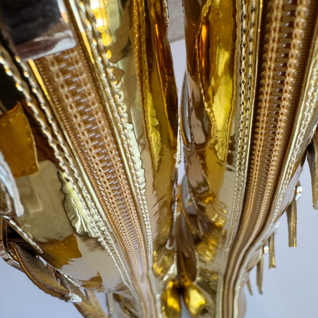 Samba Alta - Gold Knee High Boots