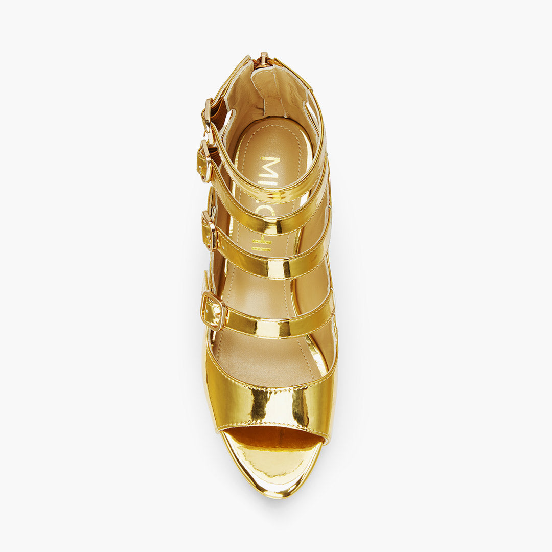 MIZCHI SAMBA GOLD – 7cm heels
