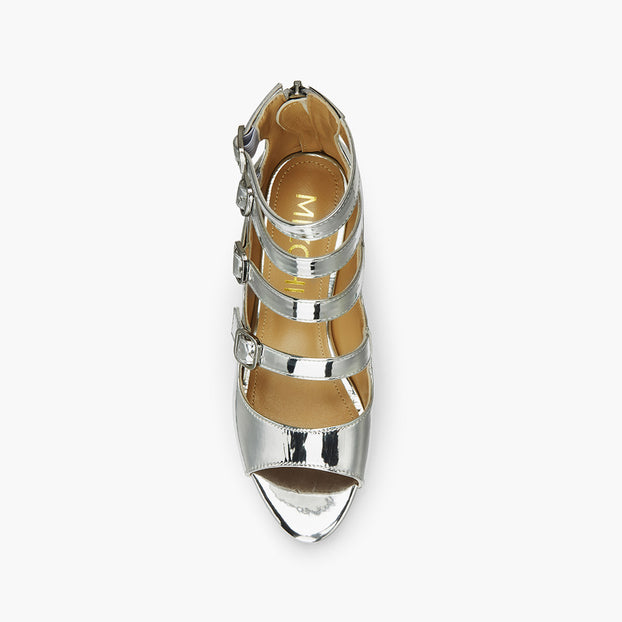 MIZCHI SAMBA SILVER – 7cm heels