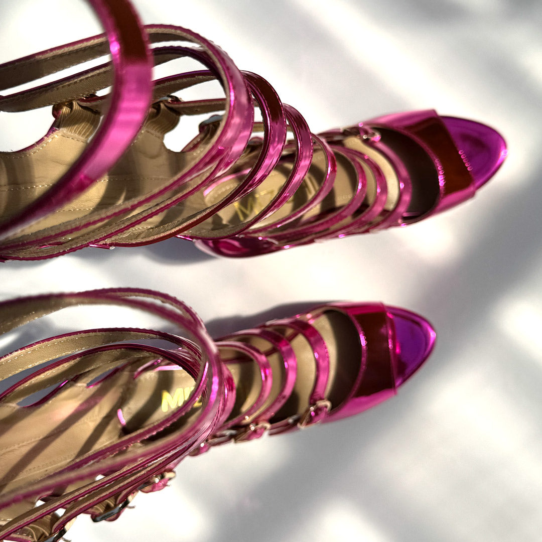 Samba Alta - Pink Knee High Boots