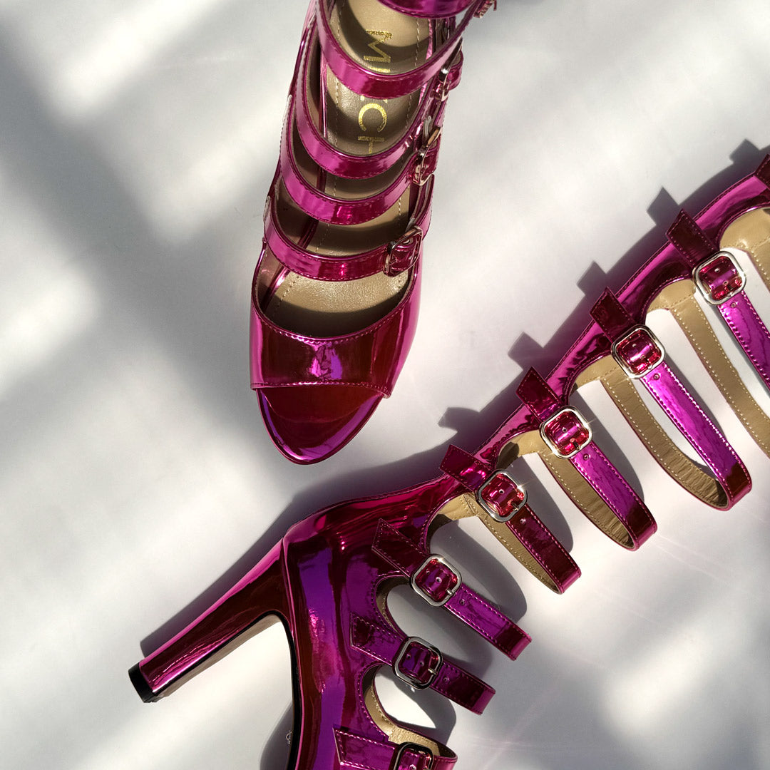 Samba Alta - Pink Knee High Boots