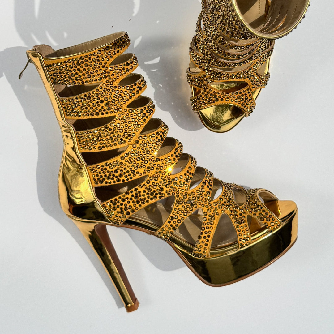 Folia Gold - Ankle Boots (CUSTOM ORDER)