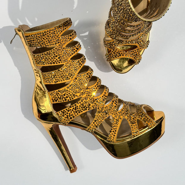 Folia Gold - Ankle Boots (CUSTOM ORDER)