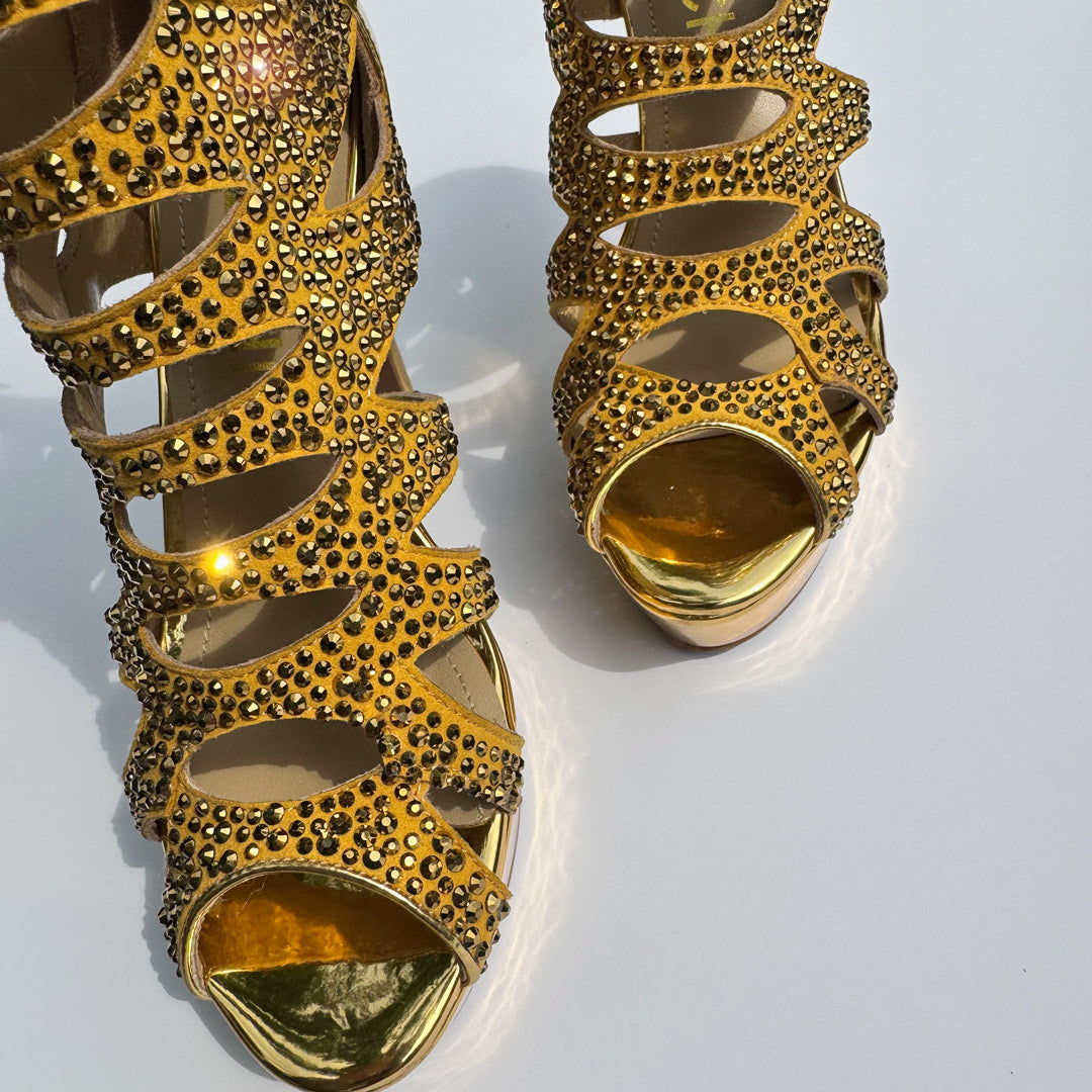 Folia Gold - Ankle Boots (CUSTOM ORDER)