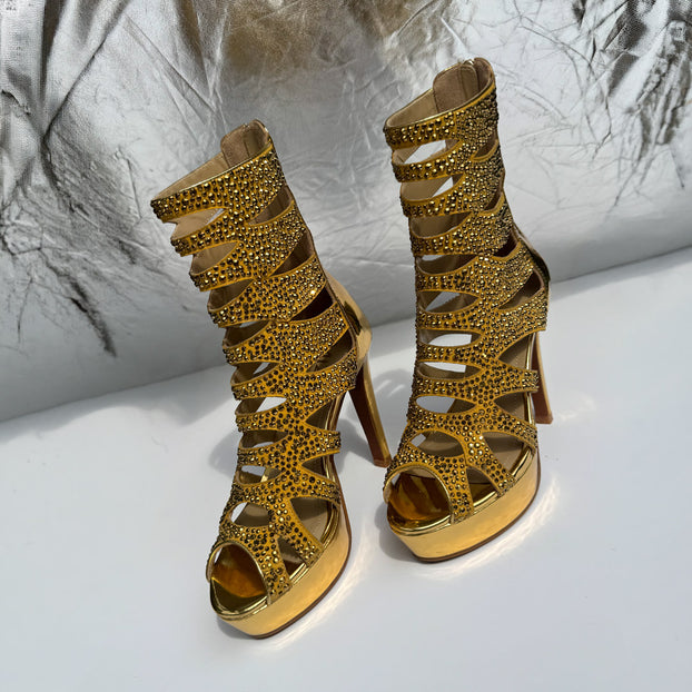 Folia Gold - Ankle Boots (CUSTOM ORDER)