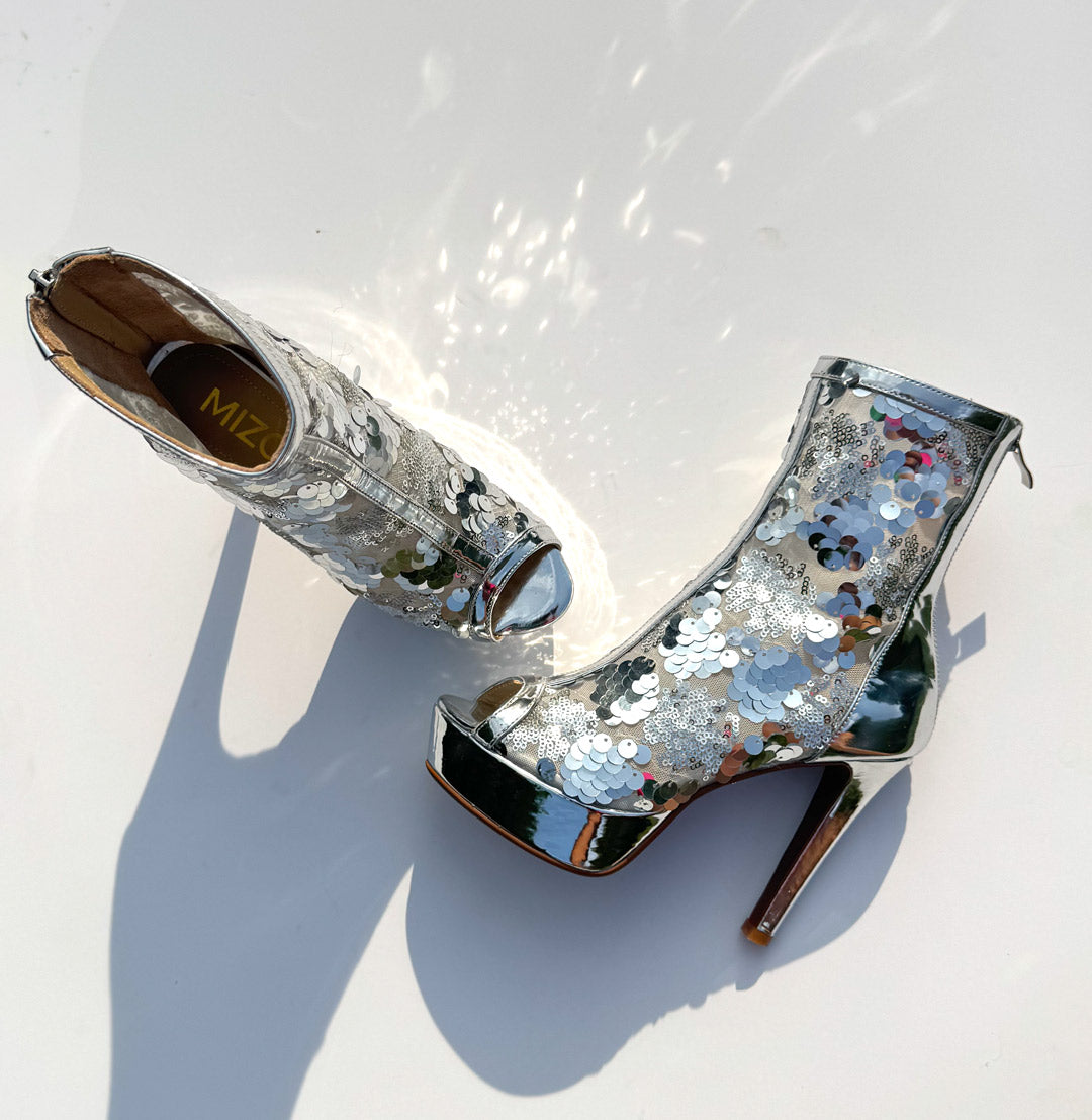 Riolux - Silver Ankle Bootie