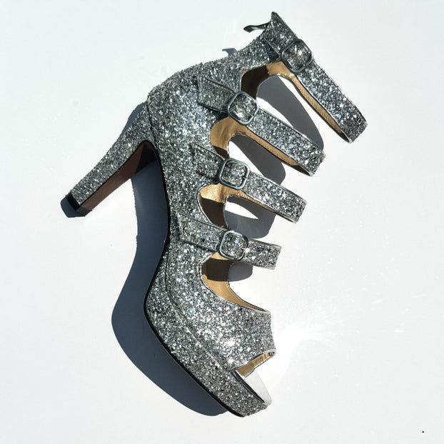 Mizchi Classic Silver Glitter 42, 10cm SALE single pair