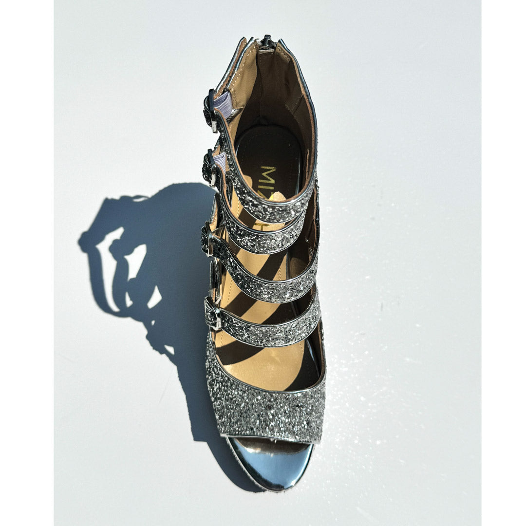 Mizchi Classic Silver Glitter 42, 10cm SALE single pair