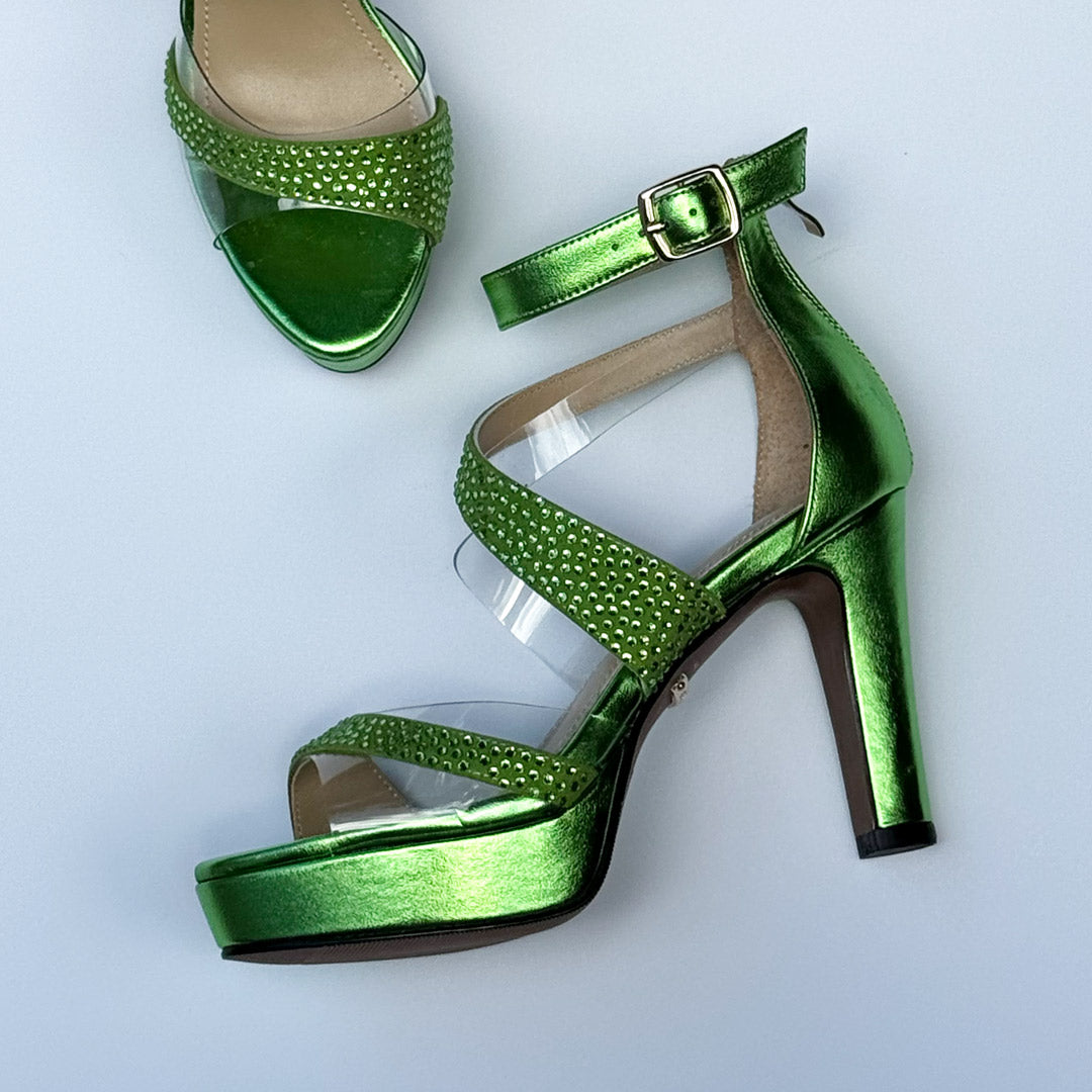 MIZCHI Samba- Pássaro de cor  - 10cm or 7cm heels (custom Black, Red Or Green orders 4-6 weeks del)