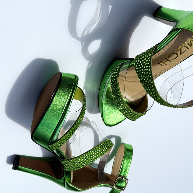 MIZCHI Samba- Pássaro de cor  - 10cm or 7cm heels (custom Black, Red Or Green orders 4-6 weeks del)